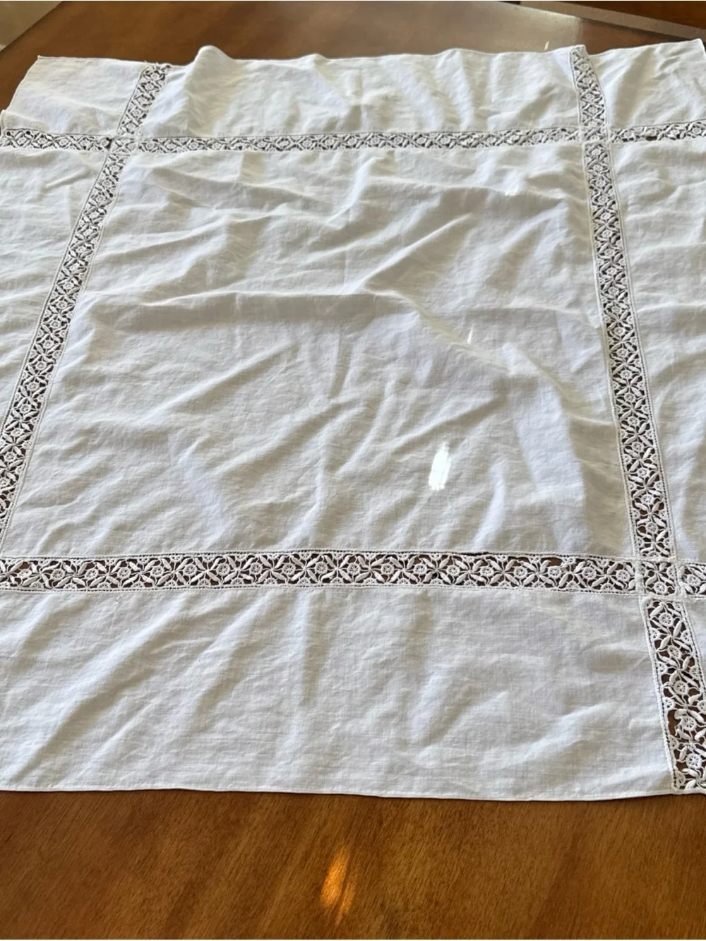 VTG Textile Lot 7 Quilt Crochet Embroidery Table Linens Cottagecore Granny Chic